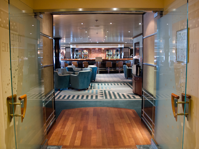 The Bar received a complete makeover during Silver Shadow's recent drydock. Photo © 2011 Aaron Saunders