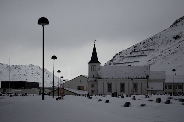 Honningsvag Church, one of the only buildings left standing after 1944. Photo © 2013 Aaron Saunders