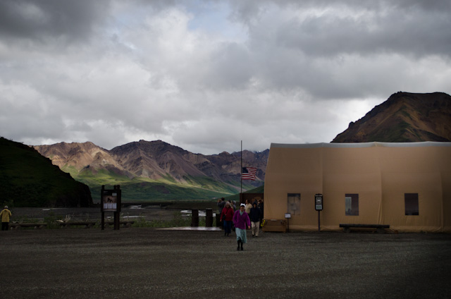 One of the very few outposts in Denali. Note the constantly-changing lighting conditions. Photo © 2013 Aaron Saunders