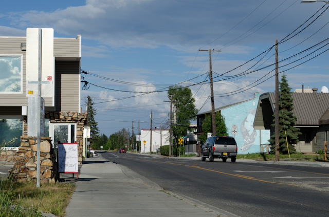 Quiet and Isolated: looking down Wendell Street before it turns into the Old Steese Highway. Photo © 2013 Aaron Saunders