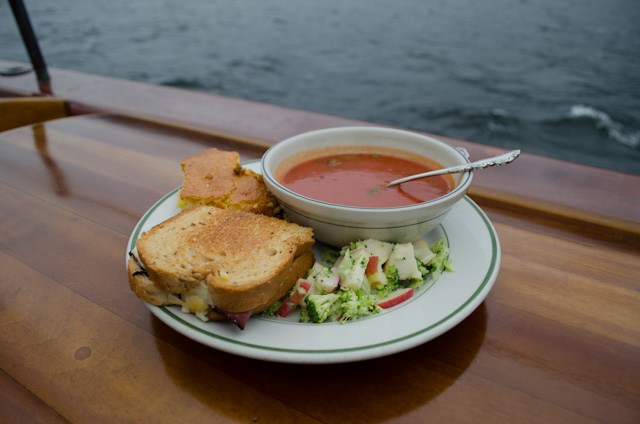 Lunch at sea! Photo © 2013 Aaron Saunders