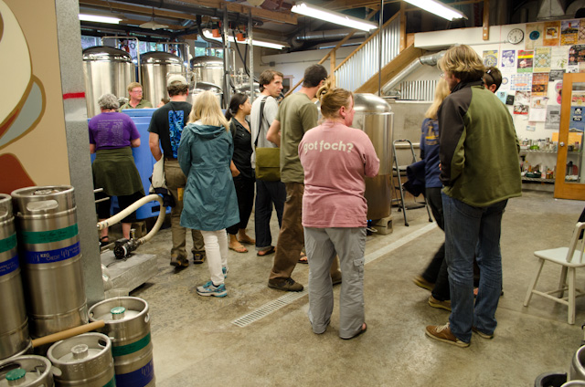 At the Island Hoppin' Brewery, we learned all about what goes into their beers. Photo © 2013 Aaron Saunders
