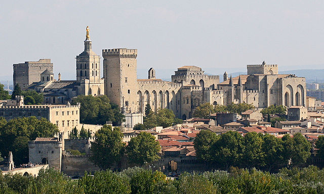 Avignon's striking Palace of the Popes is one of Europe's best-preserved Medieval sites. Photo courtesy of Wikipedia / Creative Commons