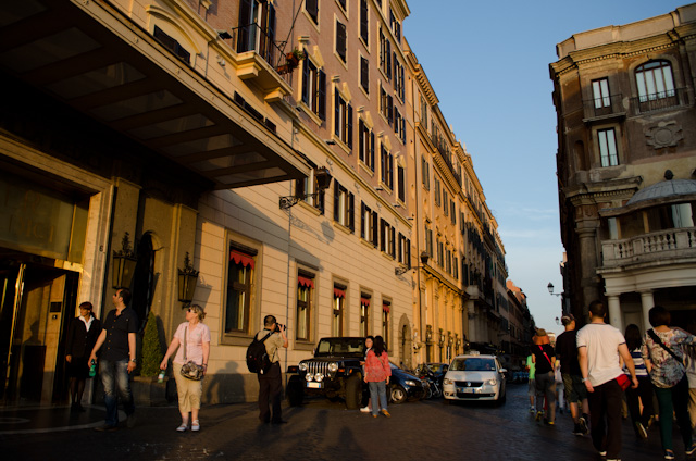 The InterContental de la Ville is located on Via Sistina. Photo © 2013 Aaron Saunders
