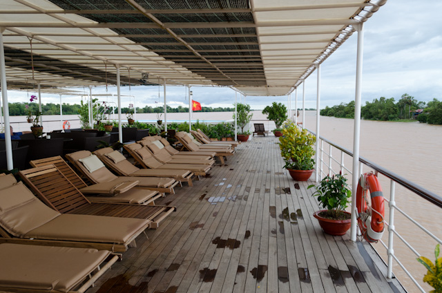 The inviting Sun Deck aboard the AmaLotus made for a great place to relax. Photo © 2013 Aaron Saunders
