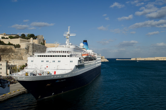 Another unique ship is Saga Cruises' Saga Sapphire, which entered service for the UK-based line in late 2011. Photo © 2013 Aaron Saunders