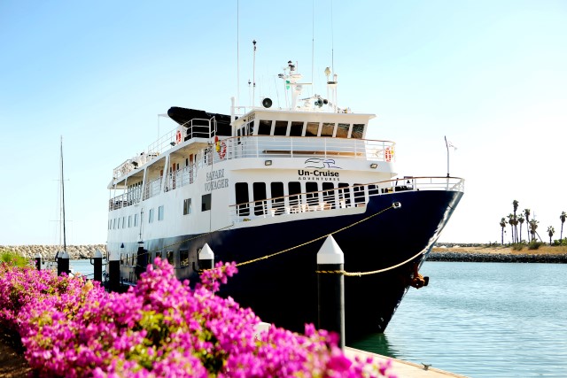 The sleek Safari Voyager carries just 64 guests, and entered service for Un-Cruise Adventures at the end of 2013. Photo courtesy of Un-Cruise Adventures.