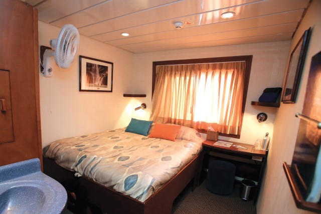 My home-away-from-home in March will be one of the ship's inviting-looking Commander Staterooms. Photo courtesy of Un-Cruise Adventures.