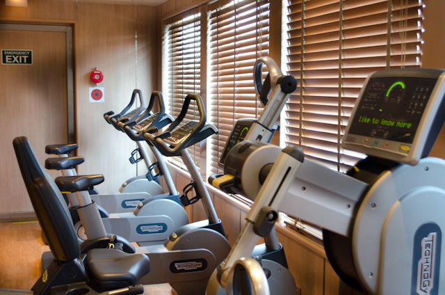 The Fitness Center offers nearly everything an exercise buff could want. Photo © 2014 Aaron Saunders