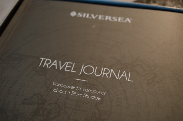 Silversea's new documentation package includes a personalized travel journal, filled with itinerary information, ports of call, excursions, and even a map and deck plan to your suite. Photo © 2014 Aaron Saunders