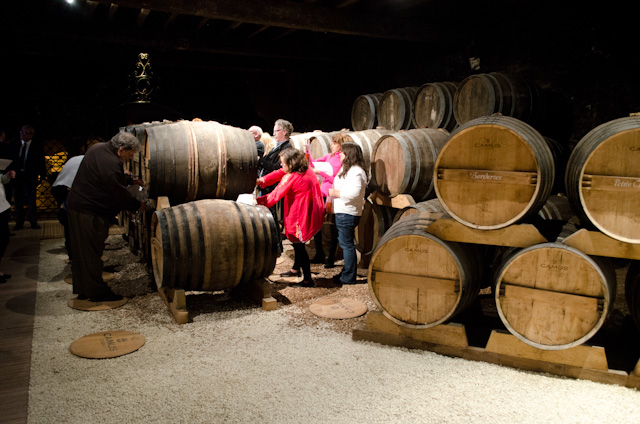 Touring the CAMUS facility in Cognac, France. Photo © 2014 Aaron Saunders