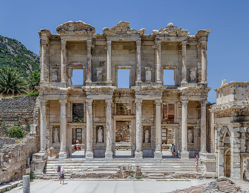 Our journey comes to an end in Kusadasi, Turkey - home to the nearby ruins of Ephesus. The ancient Library of Celsus is pictured here. Photo courtesy of Wikipedia / Creative Commons