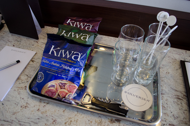 Ecuadorian specialties are included in each suite. Be warned - these potato chips are addictive! Photo © 2014 Aaron Saunders