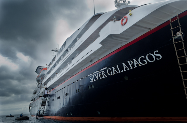 For her small size, Silver Galapagos has many wonderful ocean-liner-esque qualities to her. Photo © 2014 Aaron Saunders