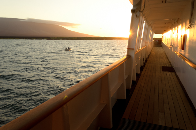 Also on Deck 3: a gorgeous, wrap-around promenade deck that most guests never discovered. Photo © 2014 Aaron Saunders