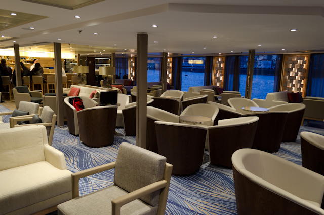 Just as attractive as ever: the Viking Lounge, Viking Hemming's main social gathering area. Photo © 2014 Aaron Saunders