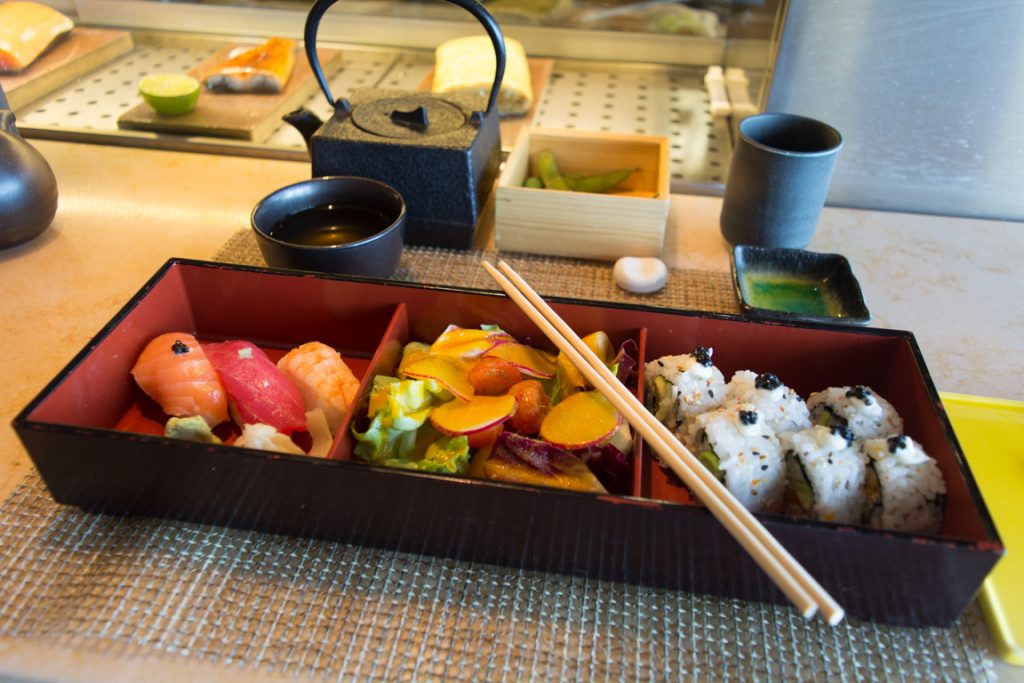 Today, I went for another great lunch at Bonsai Sushi on Deck 2 midships. Photo © 2016 Aaron Saunders