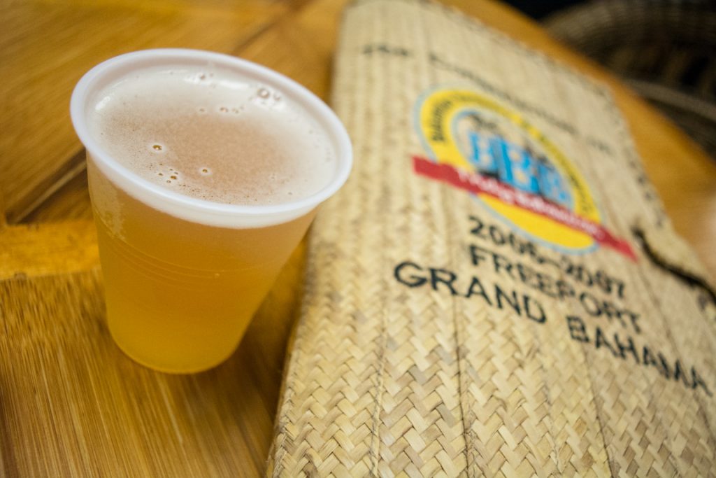 Guests were invited to taste five different types of beer, from Sands Light to the premium Sands Strong Black Stout. Photo © 2016 Aaron Saunders