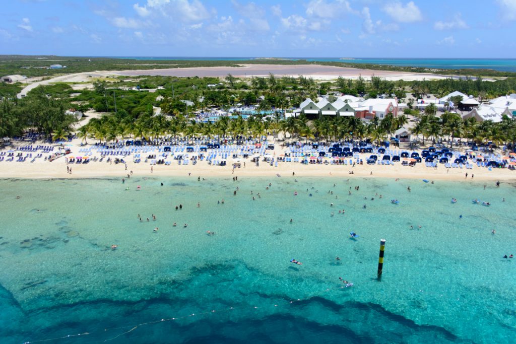 Grand Turk isn't terribly big (it's less than one mile wide overall), but it's the beach that most folks come here to see. Photo © 2016 Aaron Saunders