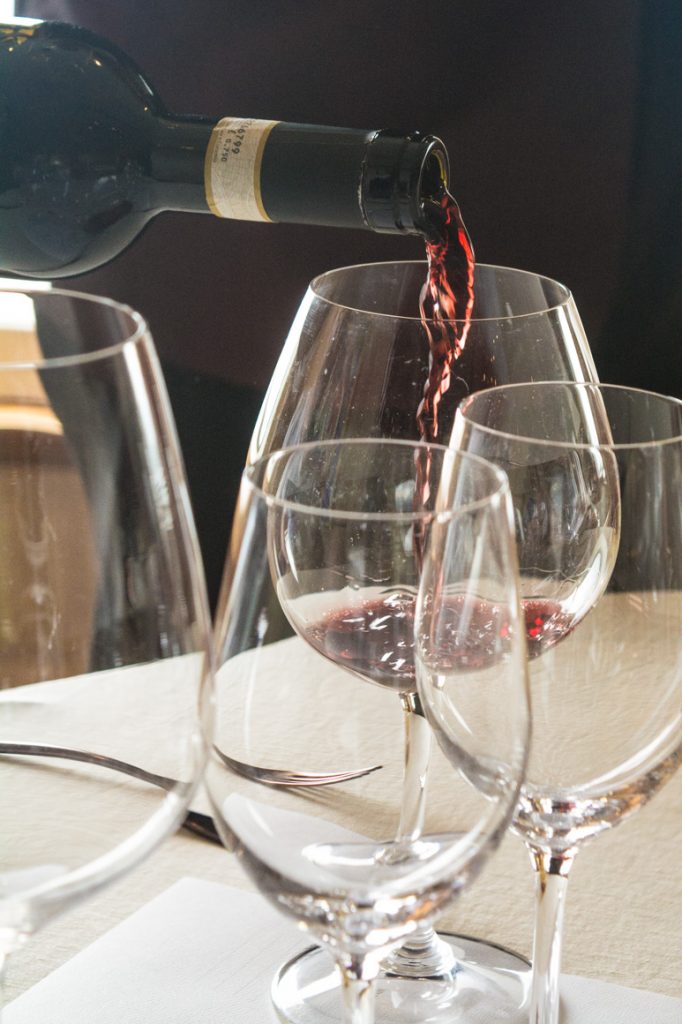 Wine pours were generous, and guests were invited to ask questions and learn from Le Champagne's sommelier. Photo © 2016 Aaron Saunders